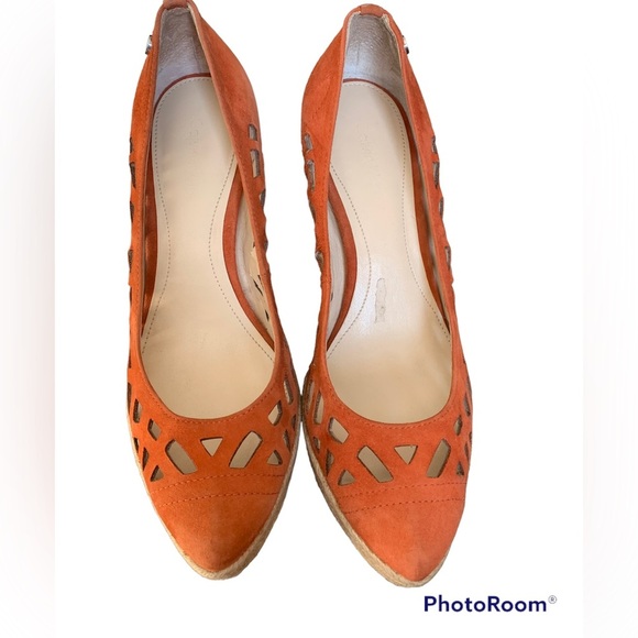 DESIGNER Calvin Klein Suede Wedge Heels - Picture 2 of 8